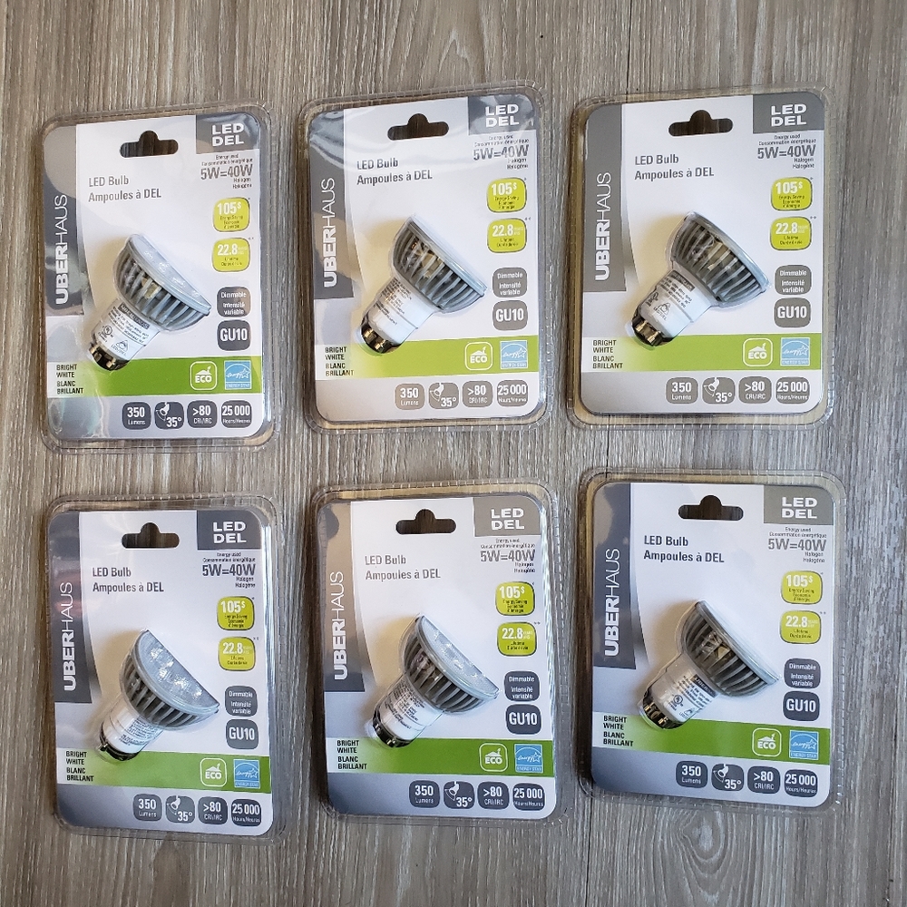 3/$30 UberHaus 6 Pack LED GU10 Dimmable Lightbul… - Picture 3 of 4